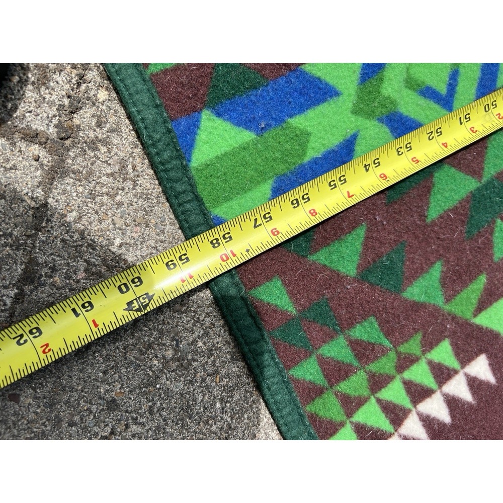 Vintage Pendleton‎ Beaver State PNW Native Geometric 60"x72" Wool Blanket - Picture 10 of 11